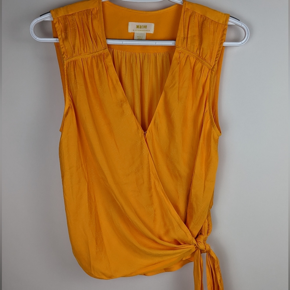 Anthropologie | Women's Maeve Surplice Blouse - Picture 5 of 8
